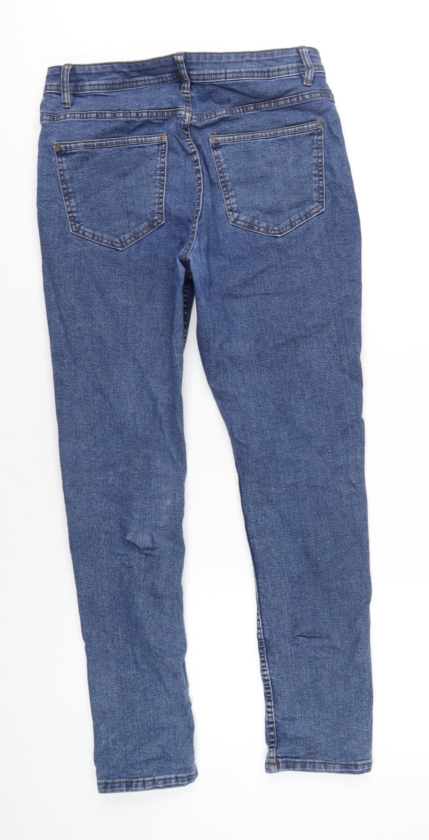 Denim & Co. Mens Blue Cotton Skinny Jeans Size 34 in L30 in Regular Button