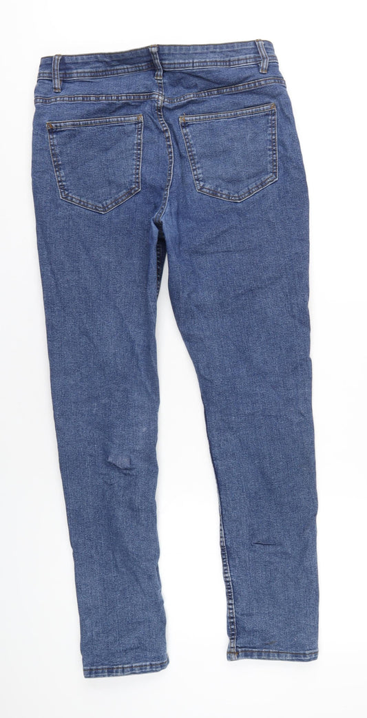 Denim & Co. Mens Blue Cotton Skinny Jeans Size 34 in L30 in Regular Button