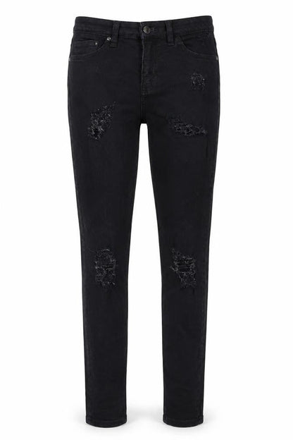 Womens UK Size 25 in Topshop Regular Fit Skinny Black Jeans