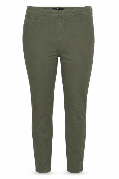 Very Womens Green Cotton Skinny Jeans Size 14 L28 in Regular Zip