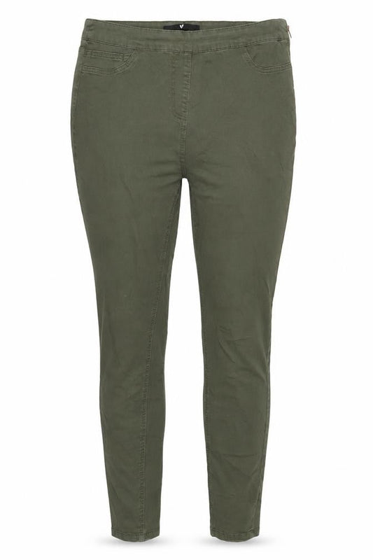 Very Womens Green Cotton Skinny Jeans Size 14 L28 in Regular Zip