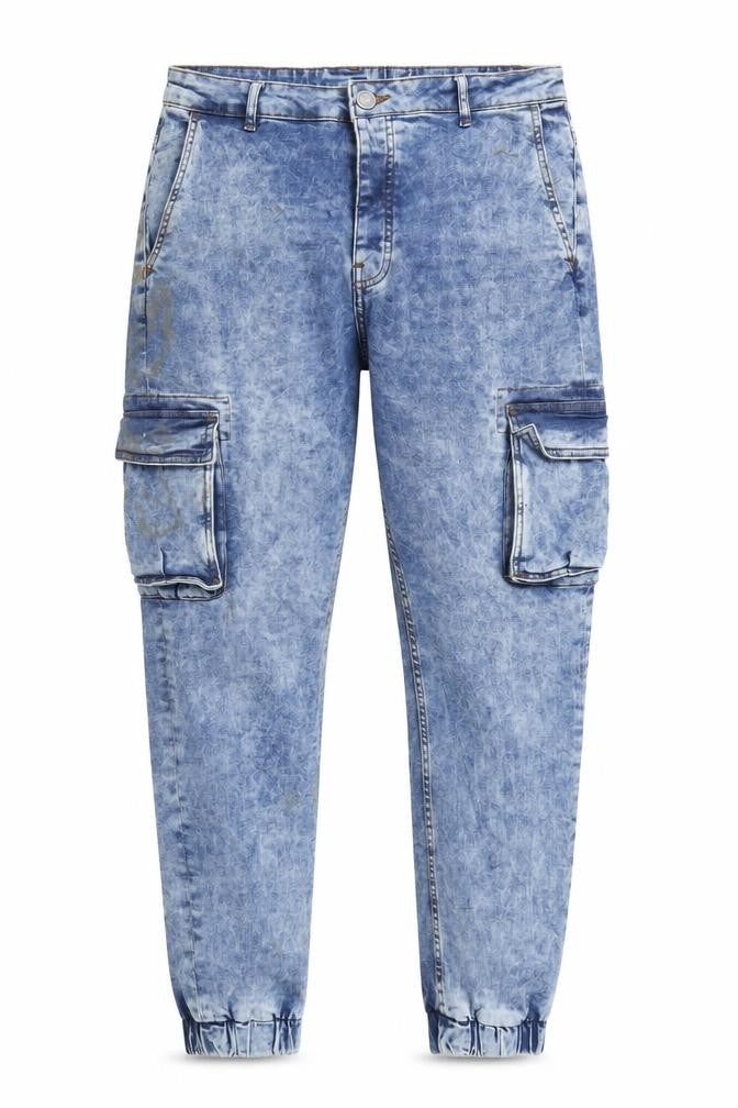 Mens UK Size 34 in Denim & Co. Regular Fit Tapered Blue Jeans
