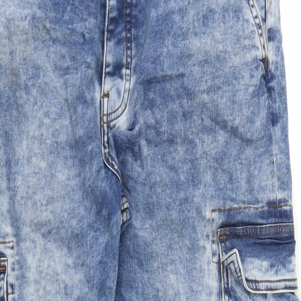 Denim & Co. Mens Blue Cotton Tapered Jeans Size 34 in L32 in Regular Zip