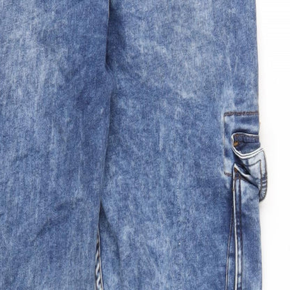 Denim & Co. Mens Blue Cotton Tapered Jeans Size 34 in L32 in Regular Zip