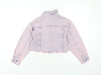 Marks and Spencer Girls Pink Jacket Size 10-11 Years Button