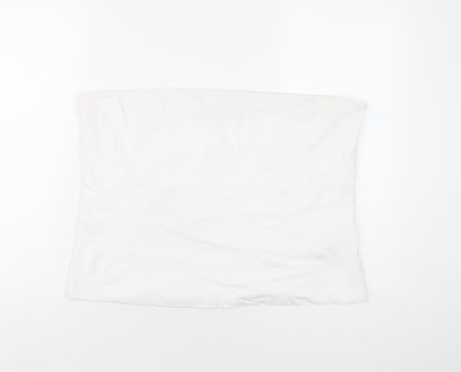 Womens UK Size XL Marks and Spencer White Basic T-Shirt