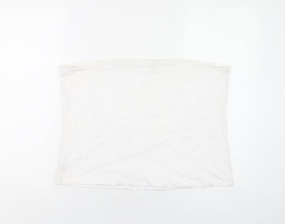 Womens UK Size XL Marks and Spencer White Basic T-Shirt