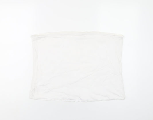 Womens UK Size XL Marks and Spencer White Basic T-Shirt