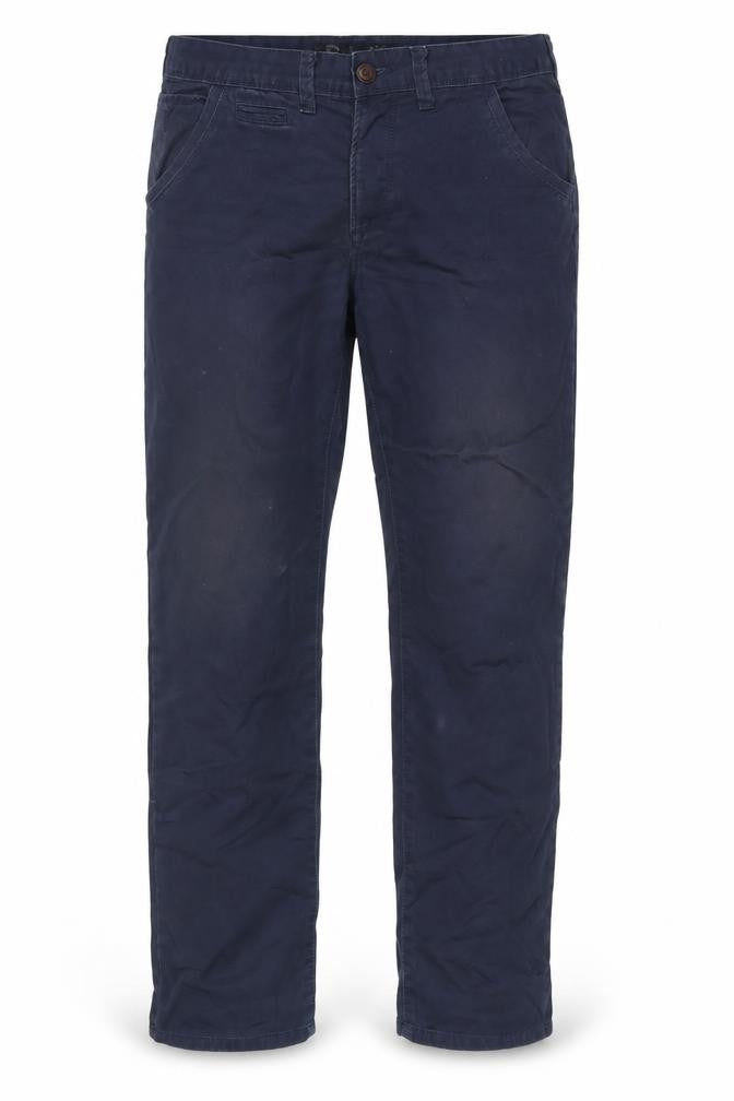 Mens UK Size 32 in Burton Regular Fit  Blue Trousers