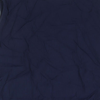 Classics Womens Black Polyester Camisole Blouse Size 24 Round Neck