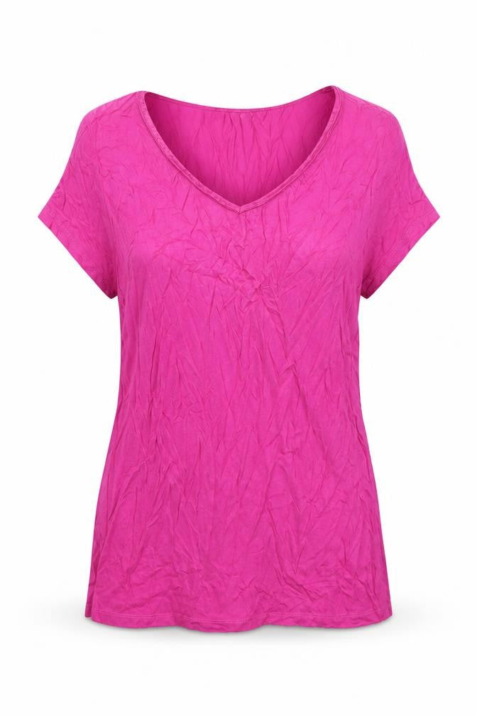 Womens UK Size 14 M&Co Pink Basic T-Shirt