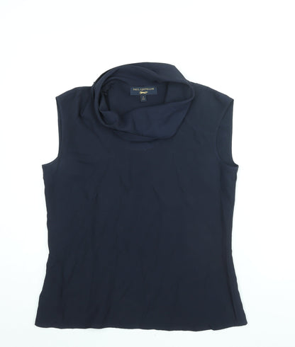 Womens UK Size 12 Paul Costelloe Blue Camisole Blouse