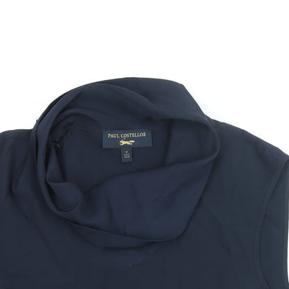 Womens UK Size 12 Paul Costelloe Blue Camisole Blouse