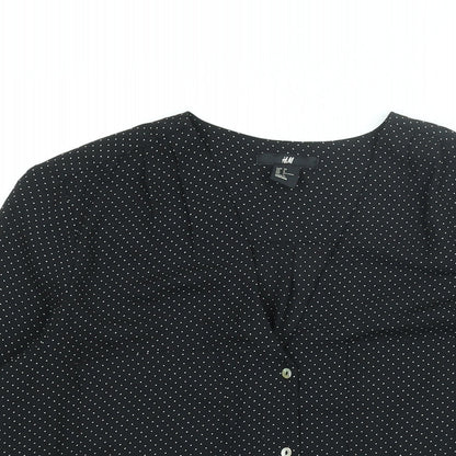 Womens UK Size 8 H&M Black Basic Blouse