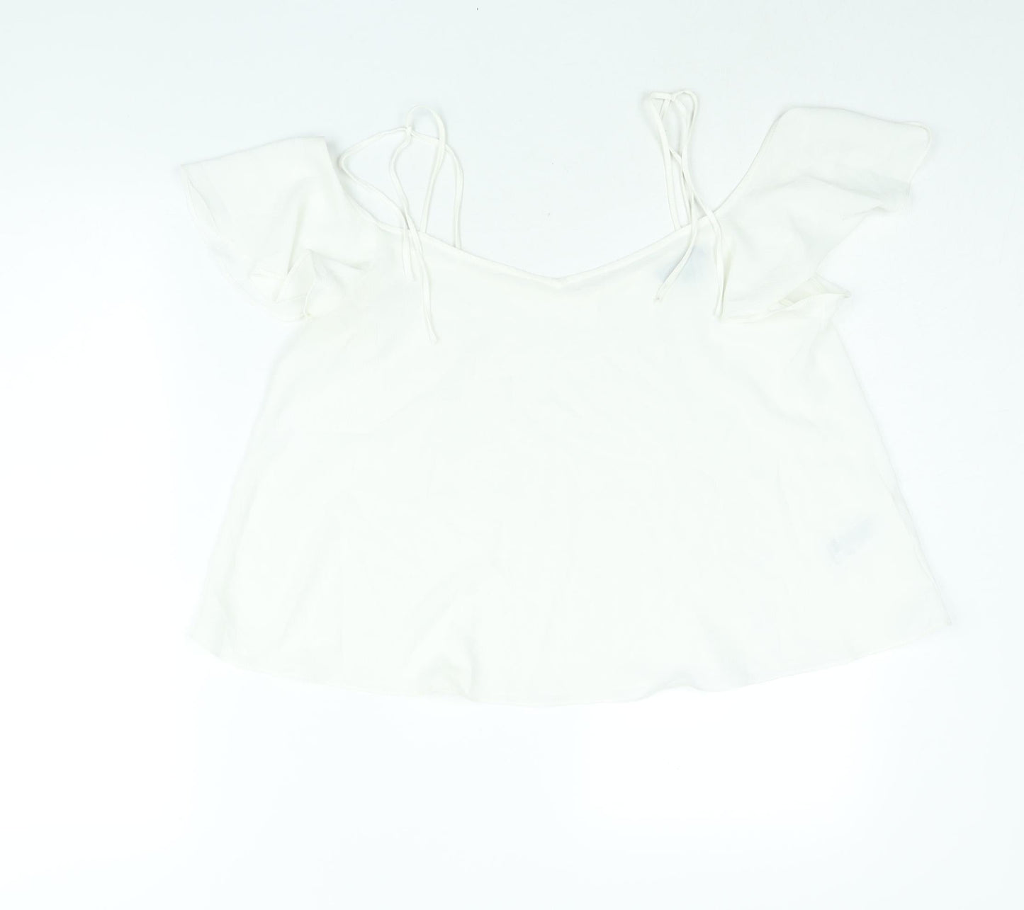 Womens UK Size 10 Topshop White Camisole Blouse