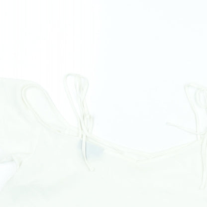 Womens UK Size 10 Topshop White Camisole Blouse