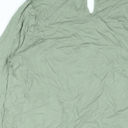 Womens UK Size 10 Marks and Spencer Green Basic Blouse