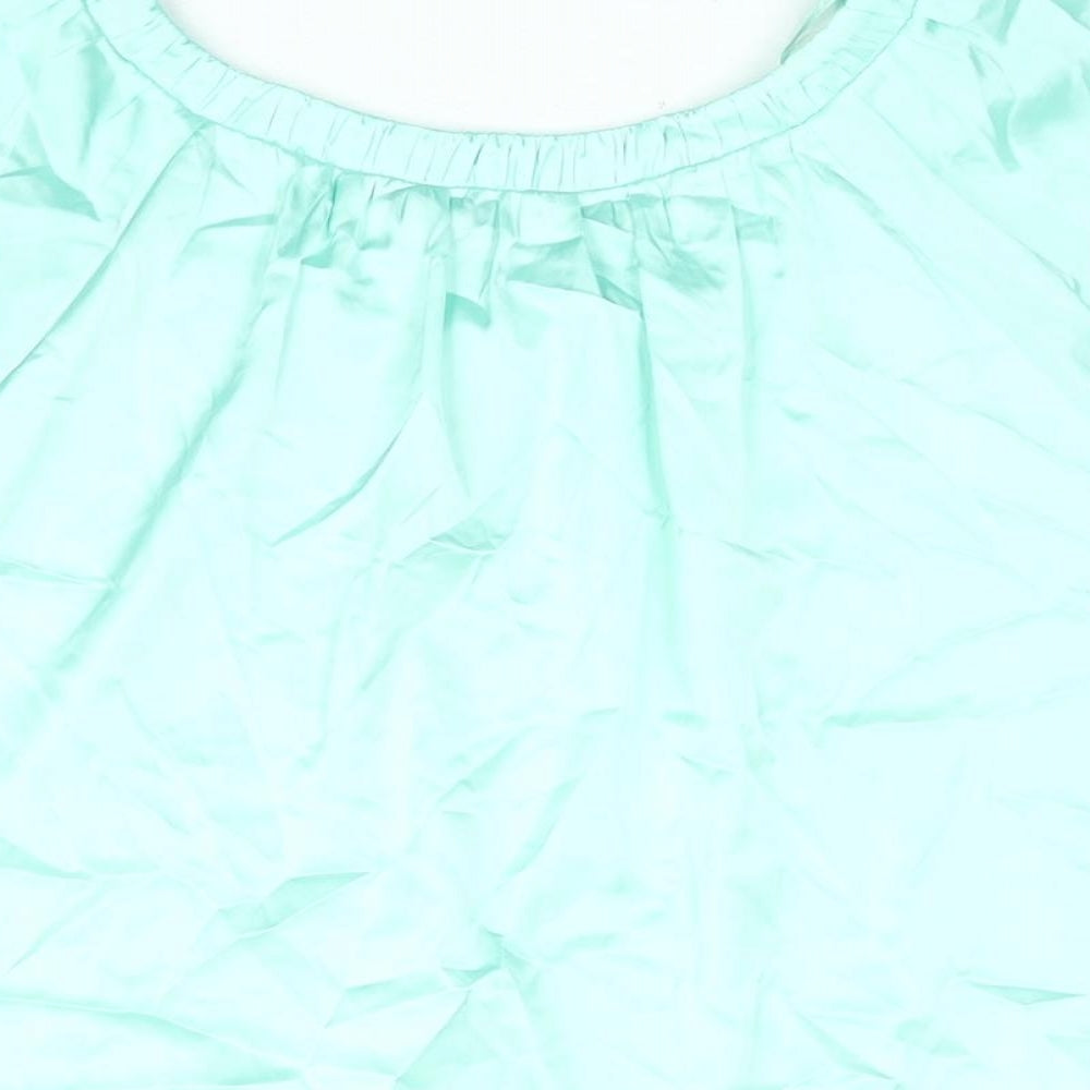 Womens UK Size 6 Marks and Spencer Green Basic Blouse