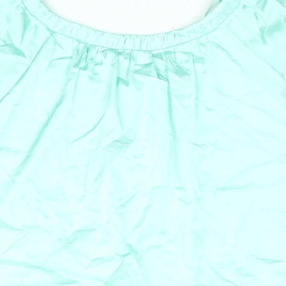 Womens UK Size 6 Marks and Spencer Green Basic Blouse