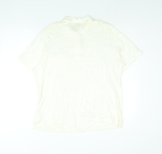 Womens UK Size 20 St Michael Ivory Basic Polo