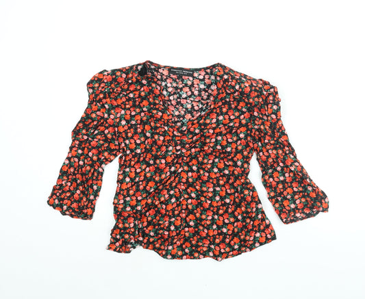 Womens UK Size 10 Dorothy Perkins Red Basic Blouse