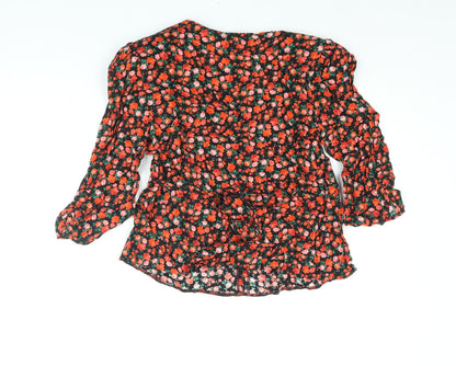 Womens UK Size 10 Dorothy Perkins Red Basic Blouse