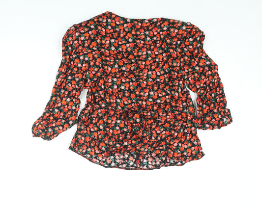 Womens UK Size 10 Dorothy Perkins Red Basic Blouse