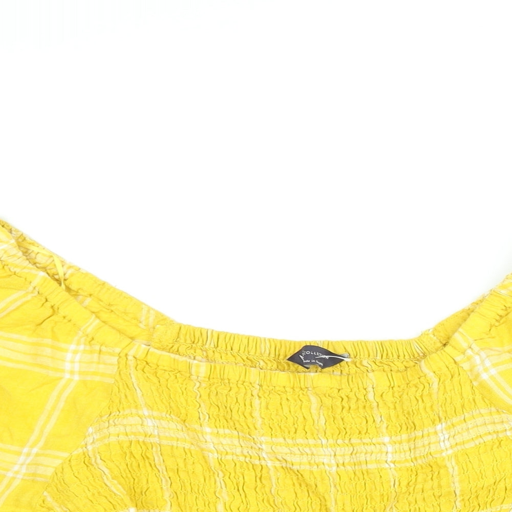 Womens UK Size 14 Marks and Spencer Yellow Basic Blouse