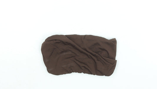 Womens UK Size S Zara Brown Cropped Blouse
