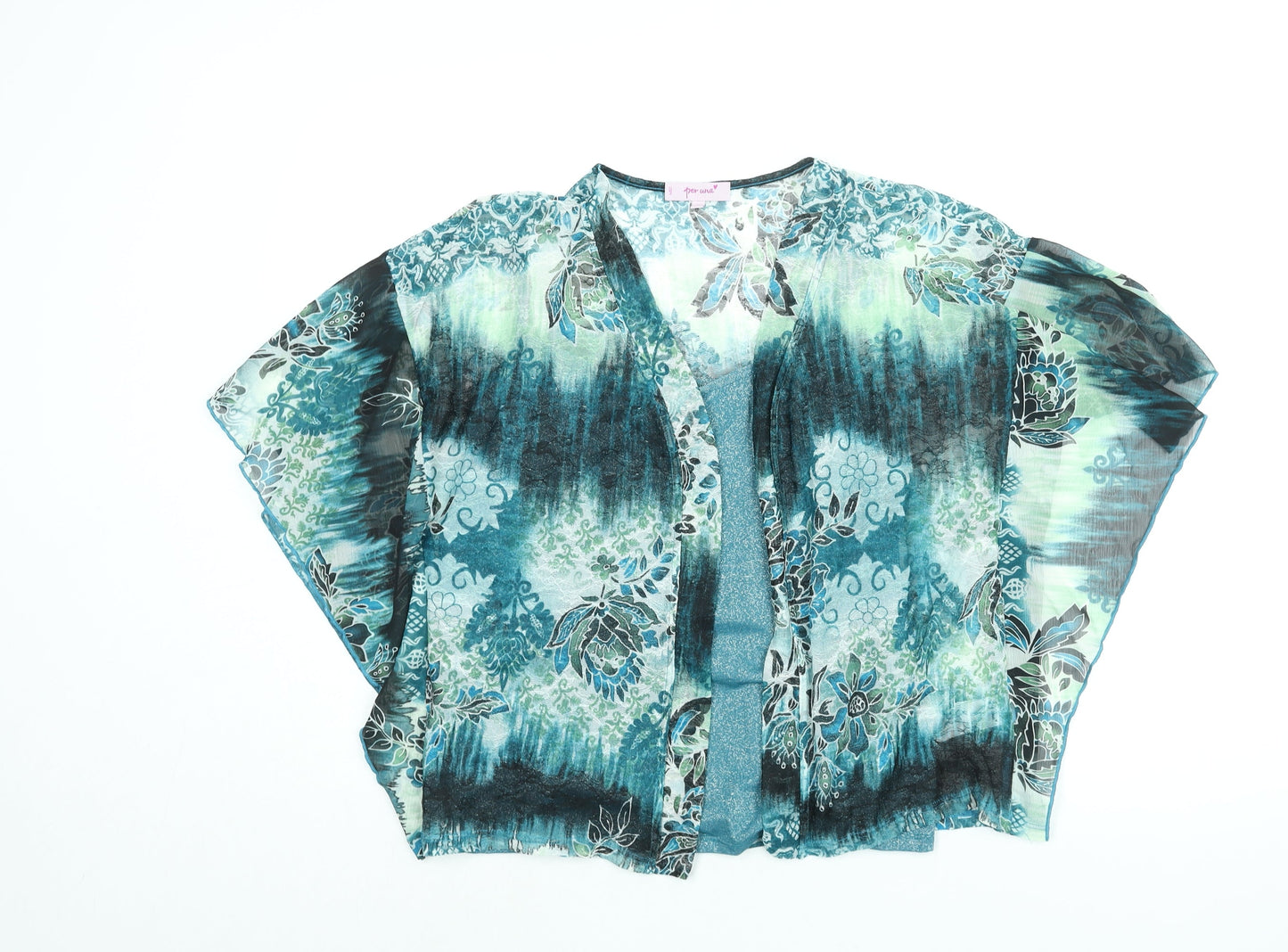 Womens UK Size 14 Per Una Blue Basic Blouse