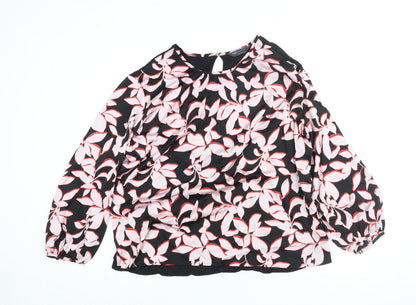 Womens UK Size 14 Marks and Spencer Multicoloured Basic Blouse