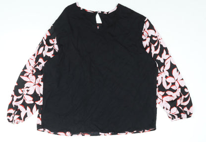 Womens UK Size 14 Marks and Spencer Multicoloured Basic Blouse