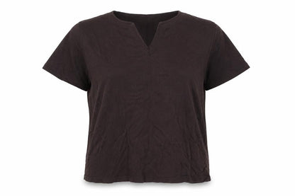 Womens UK Size L EWM Brown Basic T-Shirt