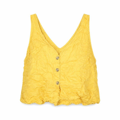 Womens UK Size 18 H&M Orange Cropped Blouse