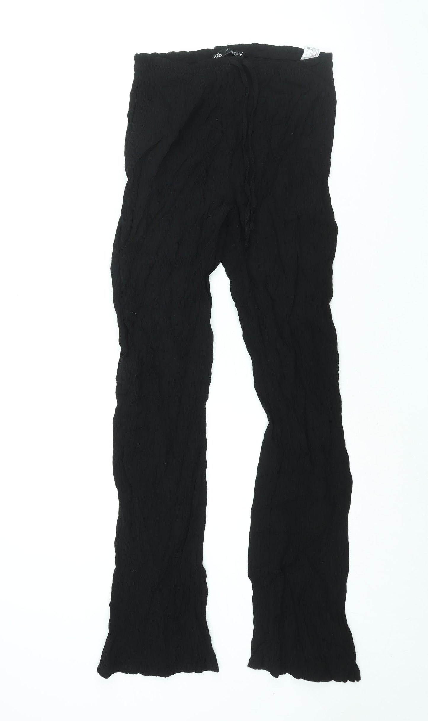 Womens UK Size S Zara Regular Fit  Black Trousers
