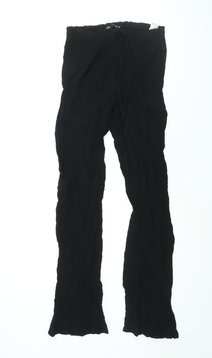 Womens UK Size S Zara Regular Fit  Black Trousers