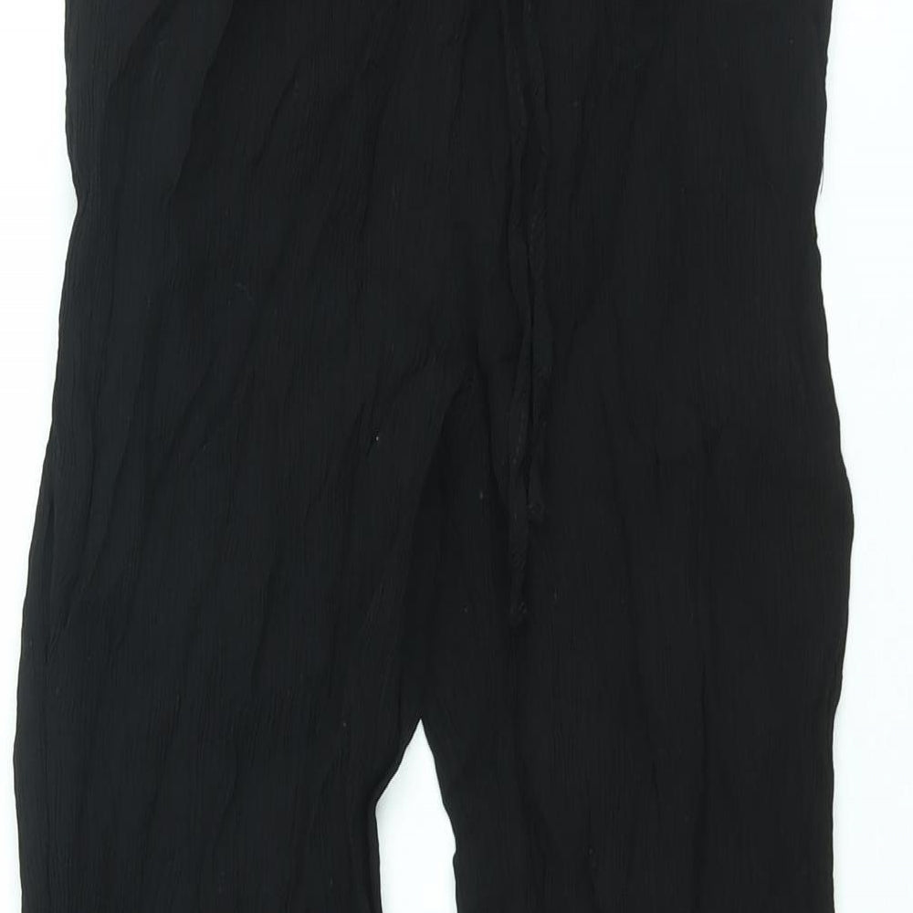 Womens UK Size S Zara Regular Fit  Black Trousers