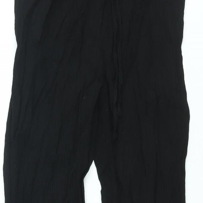 Womens UK Size S Zara Regular Fit  Black Trousers