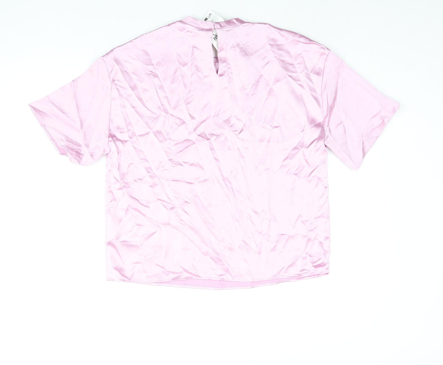 Womens UK Size S Zara Pink Basic Blouse