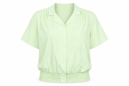 Womens UK Size 18 First Avenue Green Basic Blouse