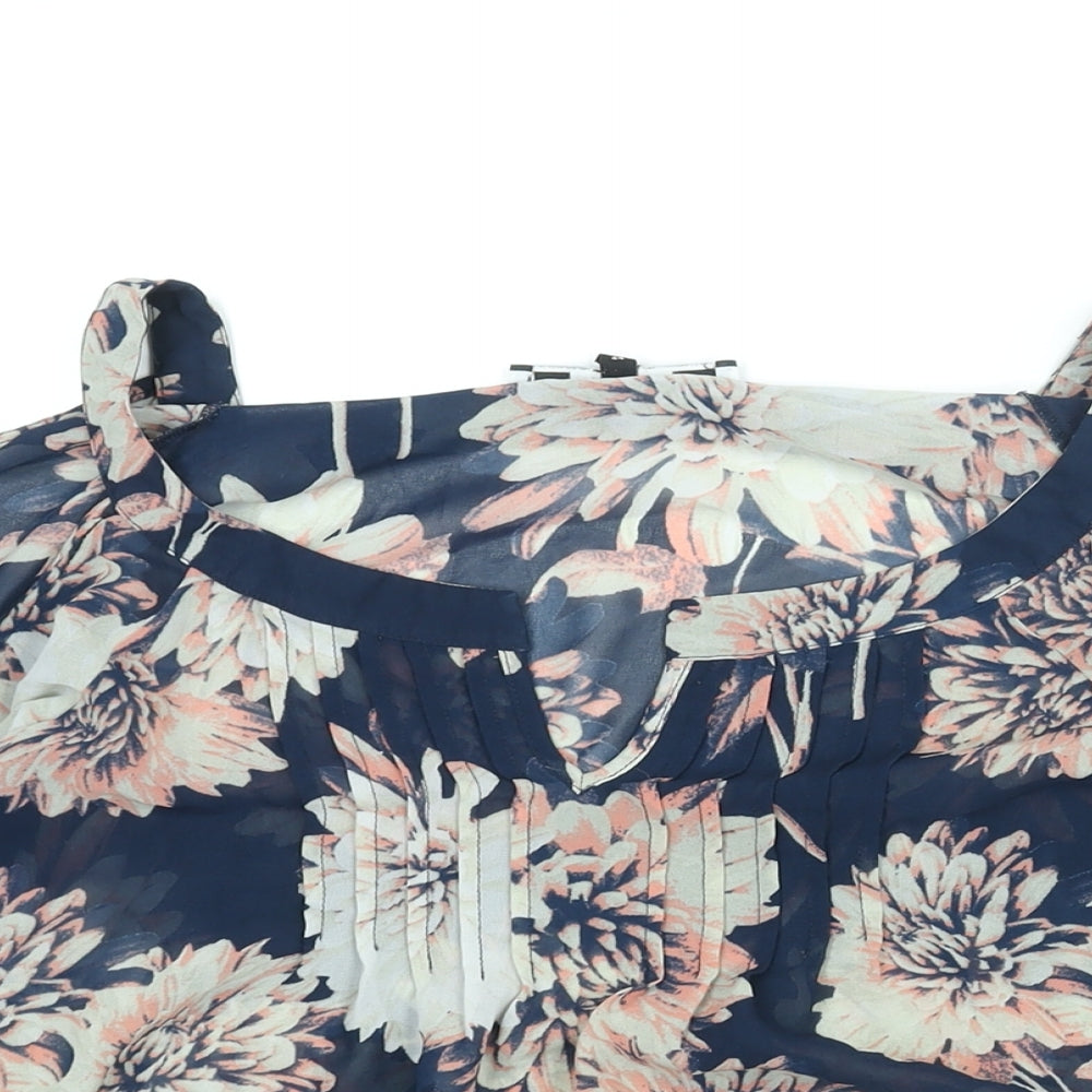 Womens UK Size 16 NEXT Blue Basic Blouse