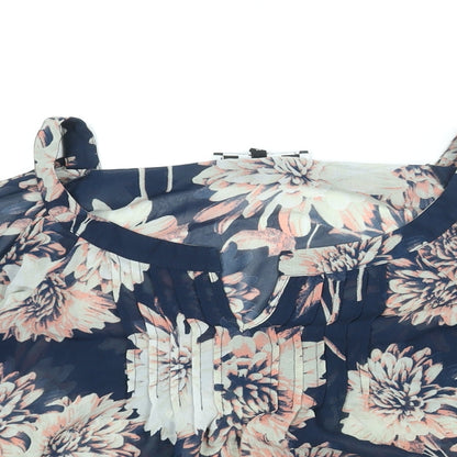 Womens UK Size 16 NEXT Blue Basic Blouse