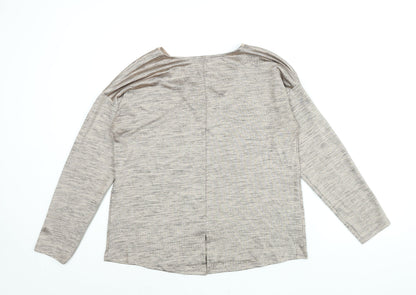 Womens UK Size 16 NEXT Beige Basic Blouse