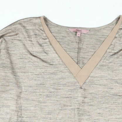 Womens UK Size 16 NEXT Beige Basic Blouse