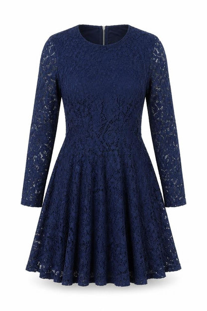 Rebellion Womens Blue Cotton A-Line Size M Round Neck Zip