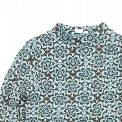 Womens UK Size M Stradivarius Multicoloured Cropped Blouse