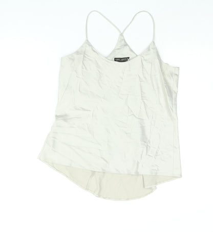 Lipsy Womens Beige Polyester Camisole Blouse Size 14 Scoop Neck