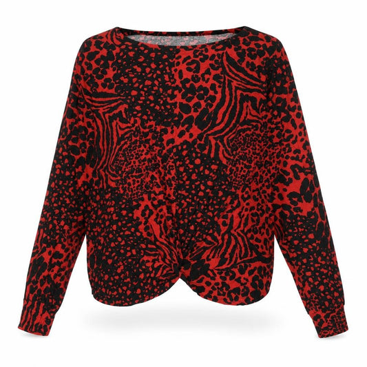 Womens UK Size 14 New Look Red Basic Blouse