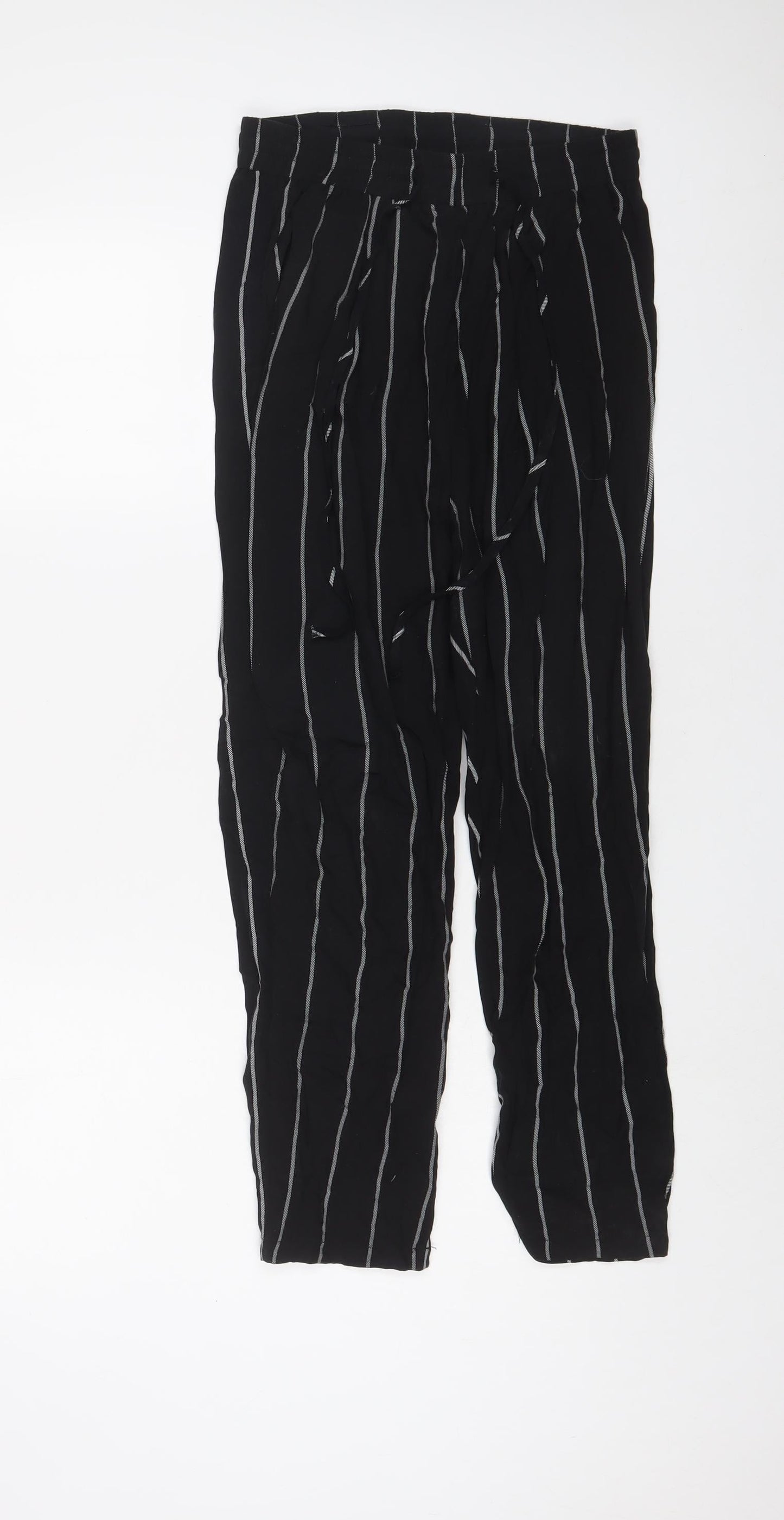 Womens UK Size 8 PRETTYLITTLETHING Regular Fit  Black Trousers