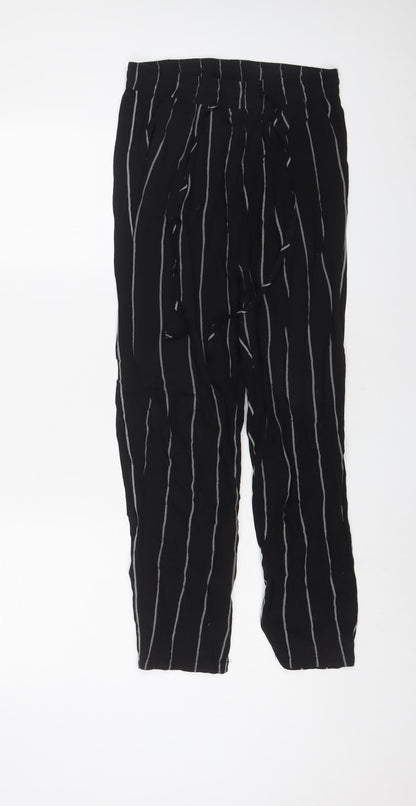 Womens UK Size 8 PRETTYLITTLETHING Regular Fit  Black Trousers